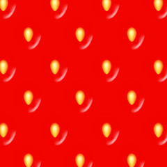 Vector strawberry background with seeds.