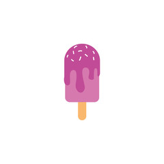 refreshing ice cream in stick detailed icon