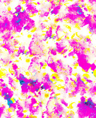 Seamless abstract textural background. Neon shades of pink and yellow.