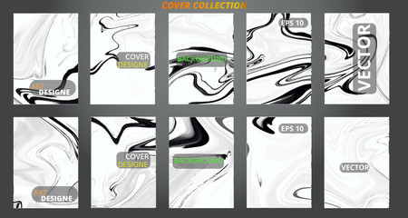 Set abstract marble modern designe.Splash acrylic colored bright liquid.With copy space.For sale flyer,cover,presentatiton,print,business cards,calendars,invitations,sites,packaging. Copy space. 