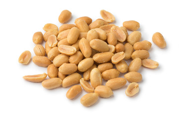 Heap of salted peanuts