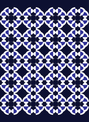 geometric pattern with circles and triangles, vector illustration