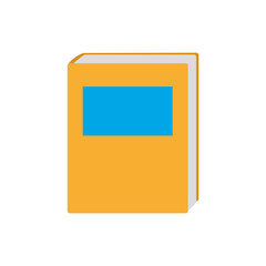 book closed flat style icon