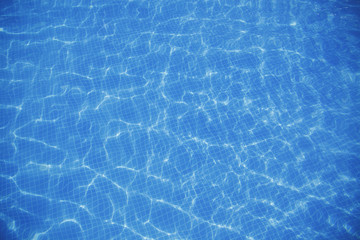 Swimming pool with blue water.