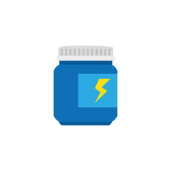 energy drugs pot workout accessory flat icon