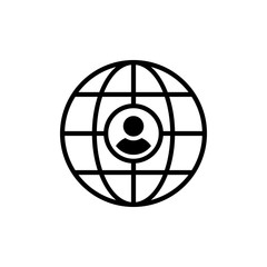 Global Services Vector Line Icons of Network and Communication. Pixel perfect.