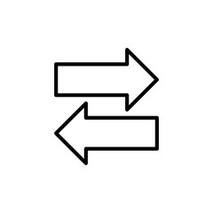 Arrows Vector Line Icons of Network and Communication. Pixel perfect.