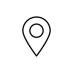 Map Pin Vector Line Icons of Network and Communication. Pixel perfect.