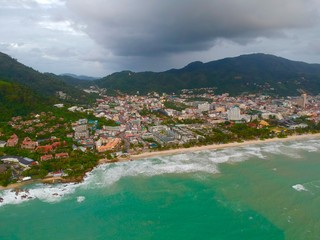 Aerial View of Patong Phuket Thailand