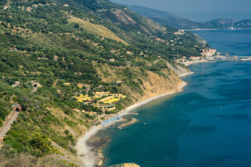 Fototapeta premium Coast at Baia Tirrena, Salerno, Italy