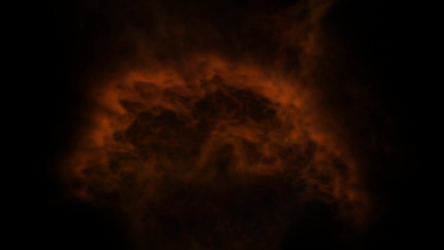 4k animated abstract fire from the explosion