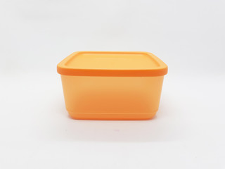 Colorful Artistic Modern Plastic Food Container for Kitchen Snack or Seasoning Storage Appliances in White Isolated Background
