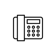 Landline Vector Line Icons of Network and Communication. Pixel perfect.