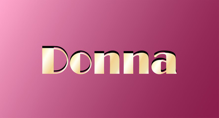 Gold shining name isolated. Happy birthday and Angel Day concept. Vector illustration