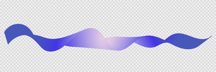 Abstract vector multicolored wave silk or satin fabric on transparent background for grand opening ceremony or other occasion