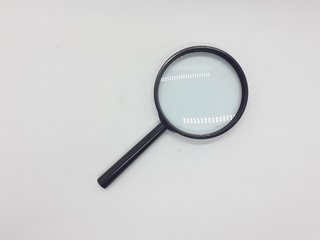Clean Blank Stylish Sun Glass Magnifier for Zooming Stuff and Help Reading Text Book or Find Things in White Isolated Background