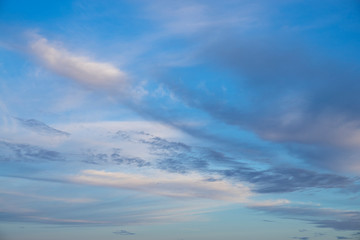 Fototapeta premium white and grey clouds in a blue sky
