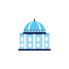 Obraz premium vote building flat style icon