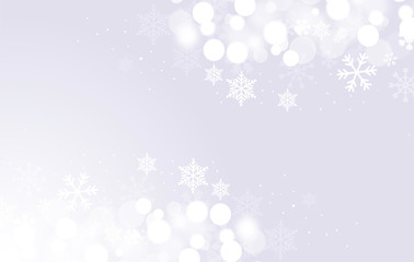 sfondo, elegante, argentato, natale, fiocchi di neve	