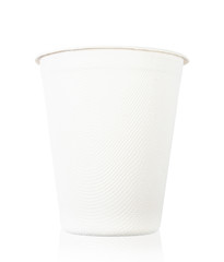 Nature cup from bagasse for drink water.