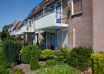 Fototapeta na wymiar Dutch architecture. Appartments Netherlands