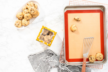 Baking cookies