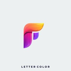 Abstract Letter Illustration Vector Design template
