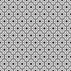 Seamless pattern geometric.Black and white background.Design for background