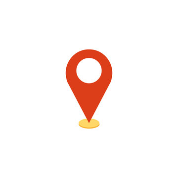 pin pointer location flat icon
