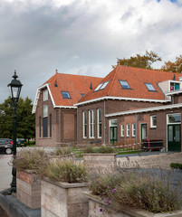 Fototapeta na wymiar Old schoolbuilding. Bovenmeester Steenwijk . Netherlands