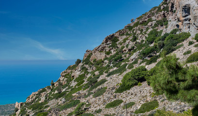 Gebirge im Landesinneren auf der Insel Kos Griechenland
