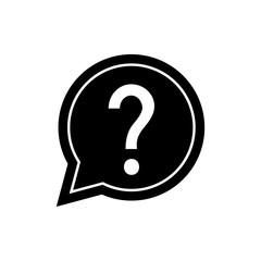 help vector icon, question icon in trendy flat design