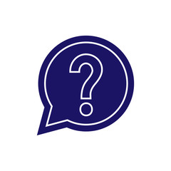 help vector icon, question icon in trendy flat design