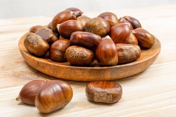 Edible Sweet Chestnuts, Healthy Autumn and Christmas Food
