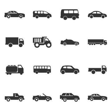 car icon, bus, ambulance icon vector design symbol 