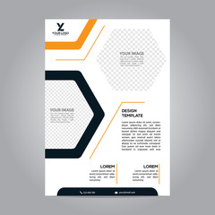 flyer brochure poster modern design template abstract business print