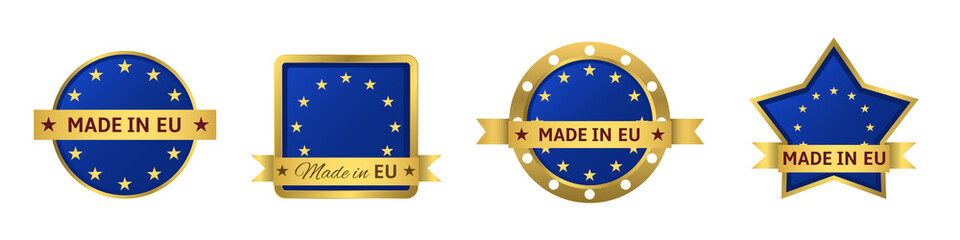 Made in EU badge set