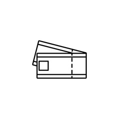 travel ticket line style icon