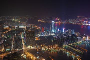 Fototapeta na wymiar 中華人民共和国・香港 SKY100からの夜景 1
