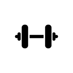 dumbbell icon trendy flat design