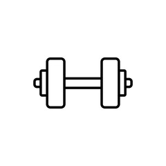 dumbbell icon trendy flat design