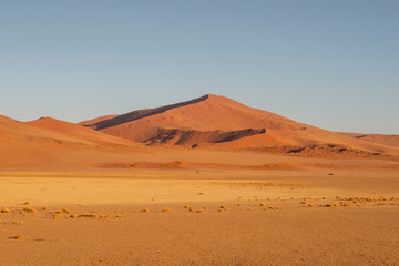 Fototapeta na wymiar red dunes in Namibia