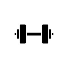 dumbbell icon trendy flat design