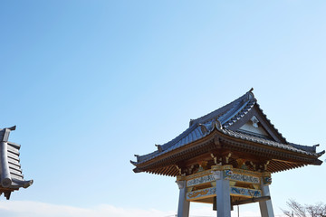 Fototapeta premium Bell tower at Japanese graveyard
