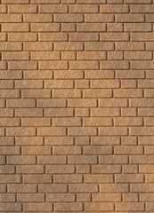 Wall of yellow bricks as an abstract background