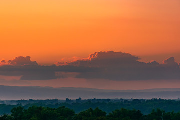 Scenic View Of Dramatic Sky During Sunset 