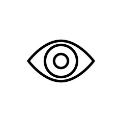 eye icon trendy flat design