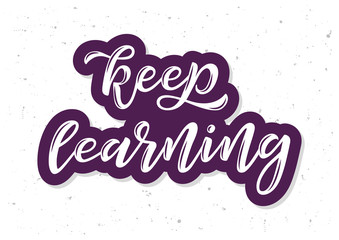 Keep learning hand drawn lettering
