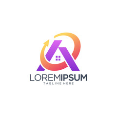 Mortgage House Logo Design Template