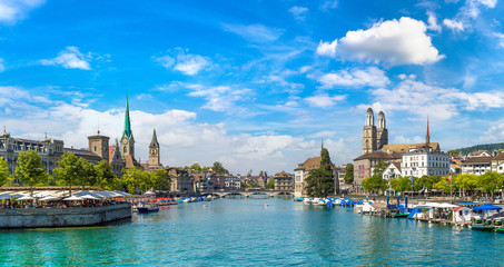 Fototapeta premium Historical part of Zurich, Switzerland